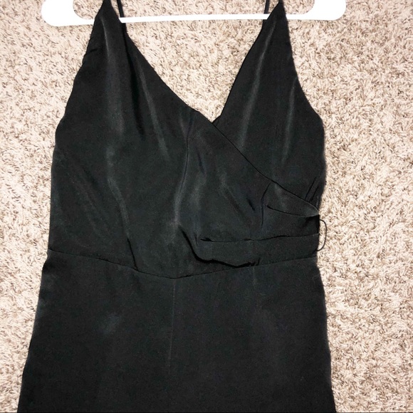 Lulu's Romper Black Tank V-Neck, Capri Style Chic - Picture 2 of 9